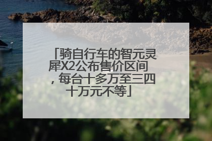 骑自行车的智元灵犀X2公布售价区间，每台十多万至三四十万元不等